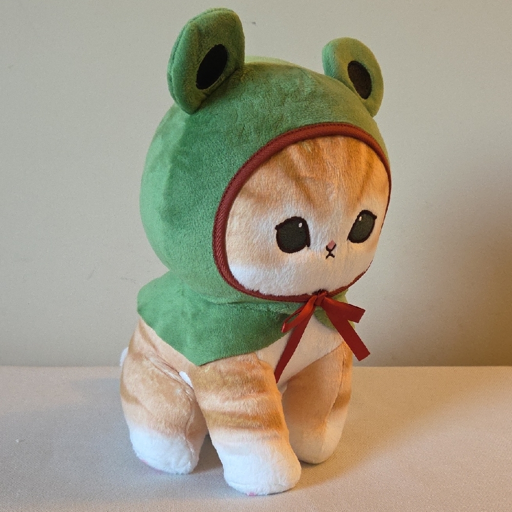 Mofusand Orange Cat With Green Frog Hoodie Round 1 Prize - Picture 5 of 10